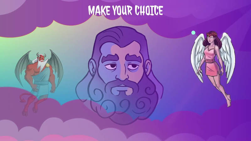Cover image for Heaven or Hell? Here is the Path Choice screen for an indie ...