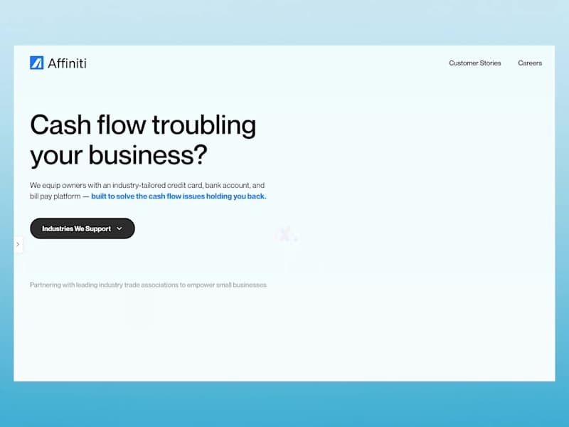 Cover image for Affiniti Web Animated Graphics | Built with Rive