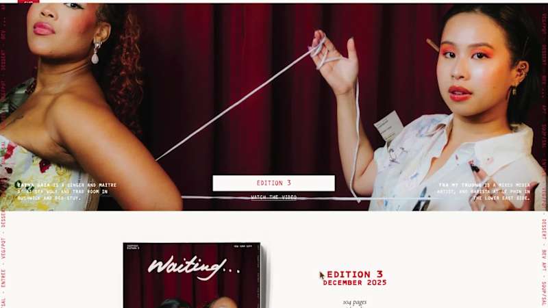 Cover image for Waiting Magazine Brand Identity and Web Build