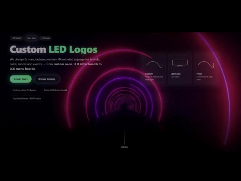 Cover image for Signedge Solution – Real-Time Custom Neon eCommerce Platform