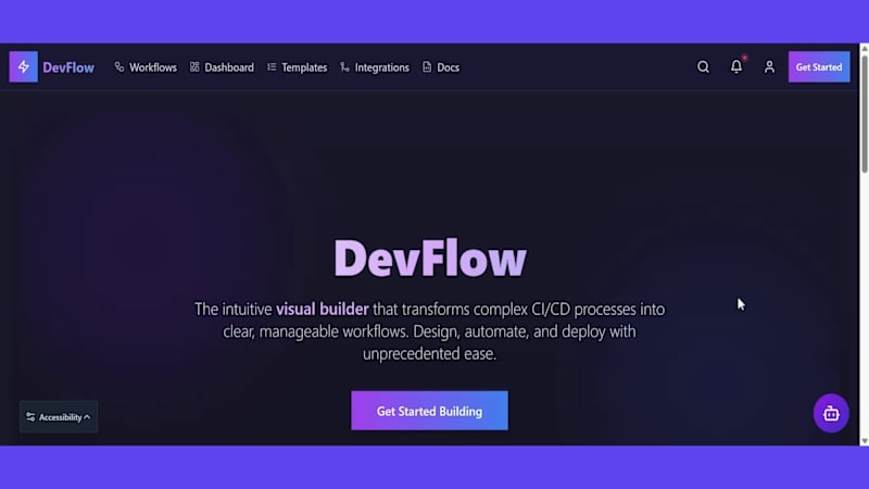 Cover image for DevFlow  Build CI/CD Workflows Without Writing a Single Line