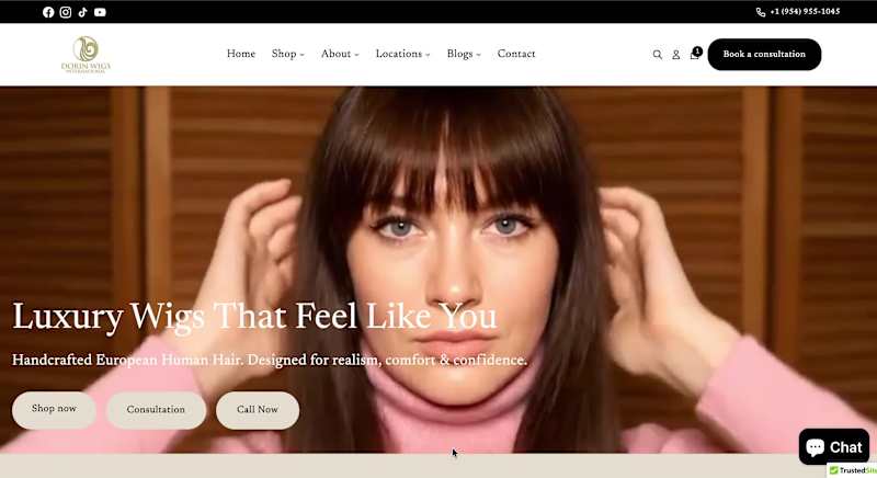 Cover image for Luxury Homepage Revamp for Dorin Wigs