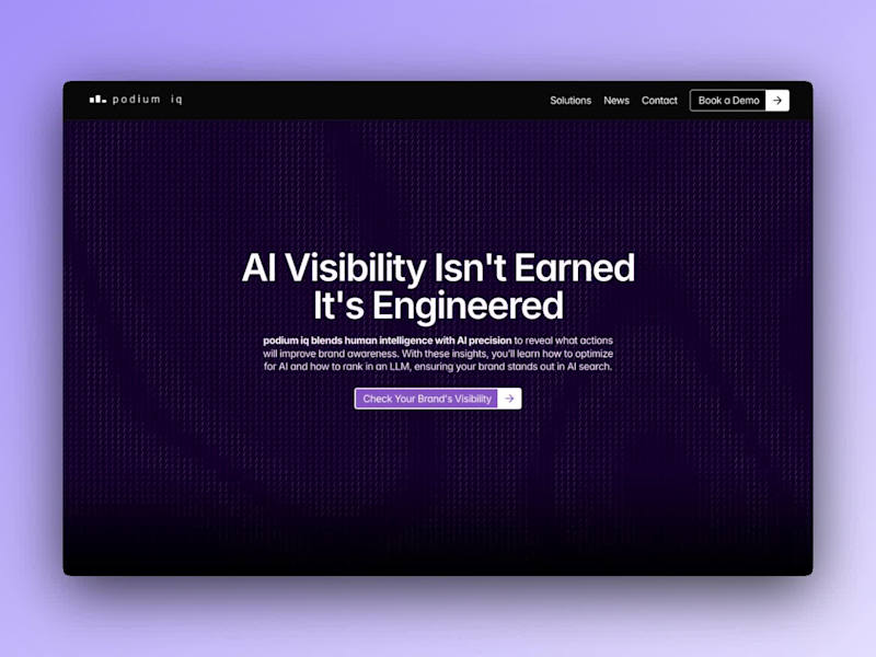 Cover image for Podium IQ Website Design & Development