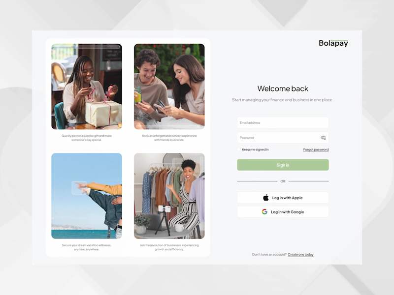 Cover image for Bolapay | Fintech Web App