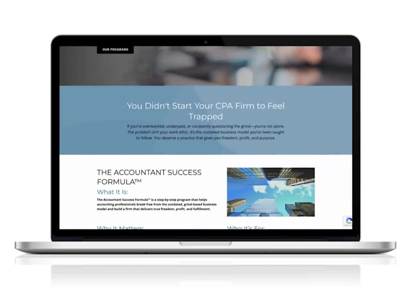 Cover image for Accountant Success Formula Kajabi Migration & Redesign