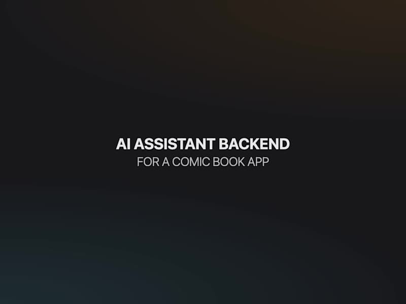Cover image for AI Assistant Backend Development for Comic Book App