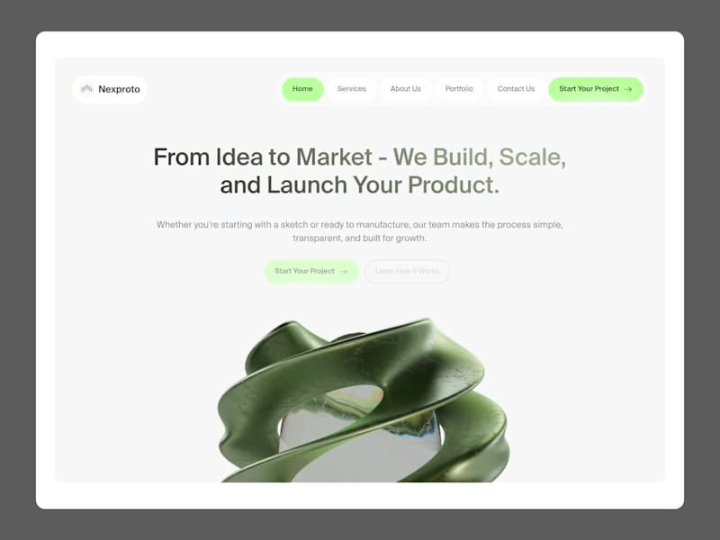 Cover image for Nexproto - Product Development Agency Website