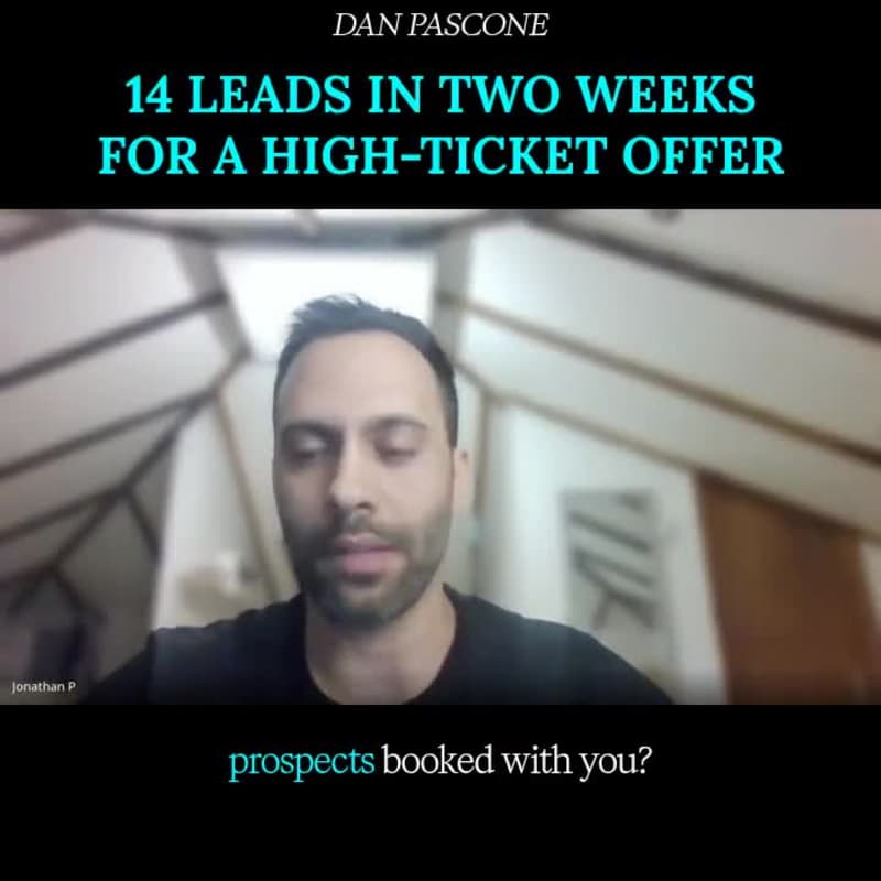 Cover image for Dan Pascone - 14 Booked Calls In Two Weeks 