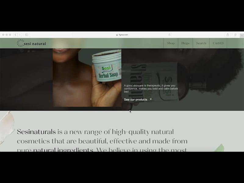 Cover image for SesiNaturals Website Redesign