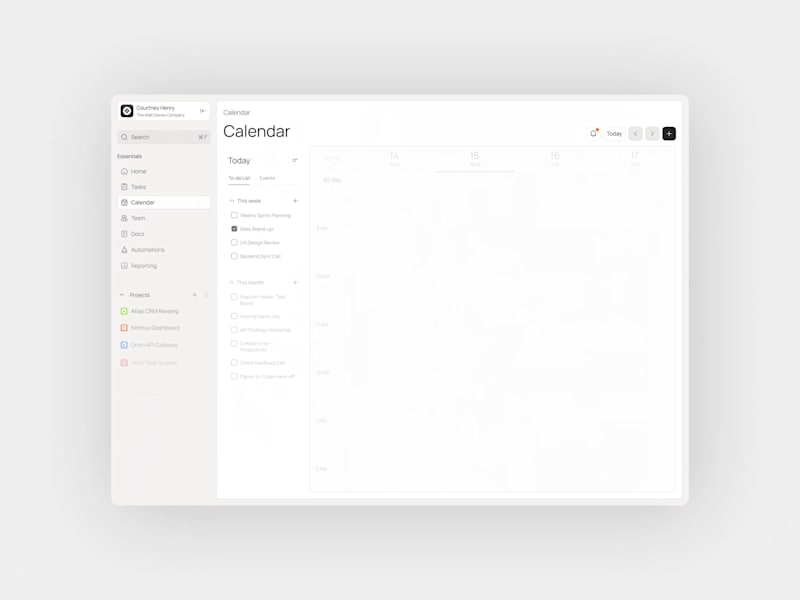 Cover image for Yeah, we only do high quality work. Calendar dashboard ui an...