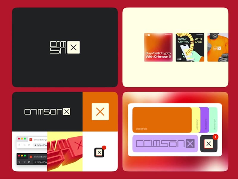 Cover image for Brand identity Design for Defi Platform Crimson Exchange