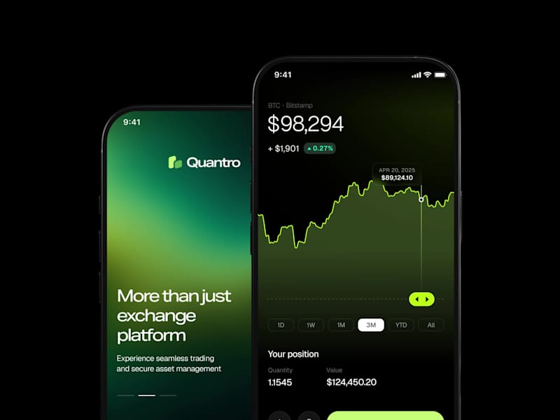 Cover image for Next-gen crypto trading mobile app, reimagined