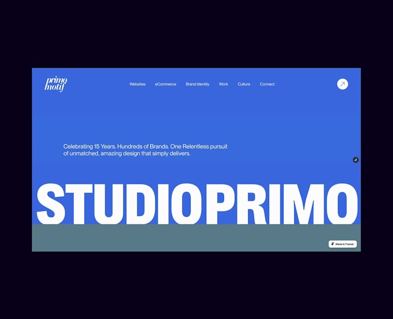 Cover image for Studio Primo Website Development