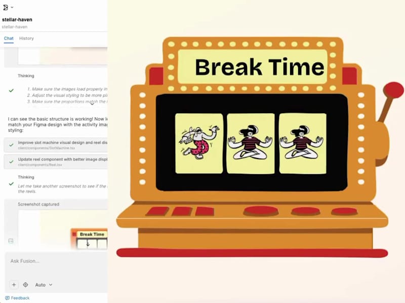 Cover image for Break Time turns break ideas into a playful pull-to-spin slo...