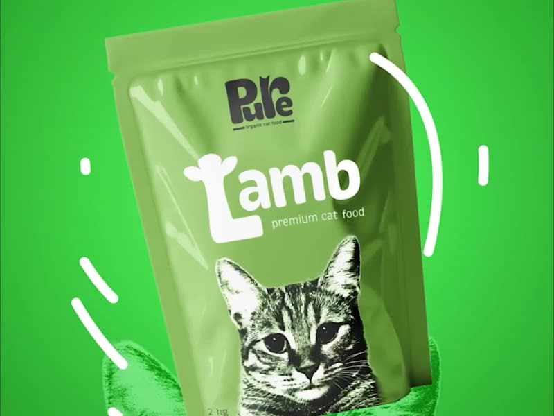 Cover image for Pure - Fictional Cat Food Brand Identity Design