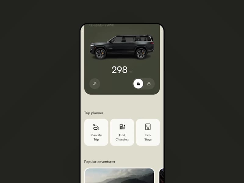 Cover image for Rivian R3x App Concept