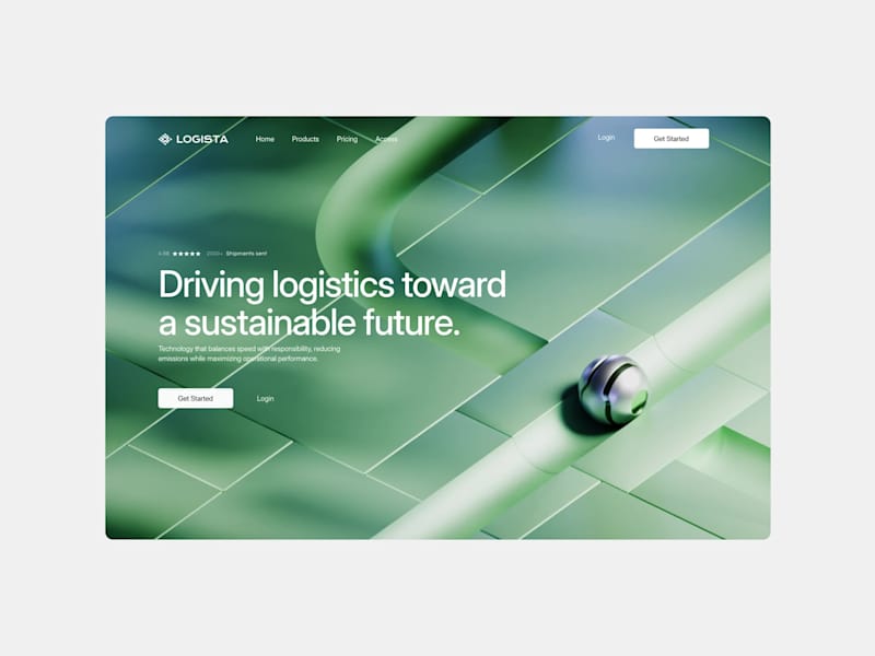 Cover image for Logistics website