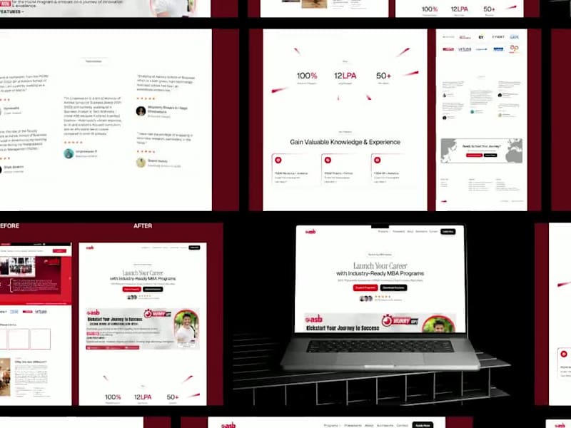 Cover image for Website UX Redesign for Ashoka School of Business