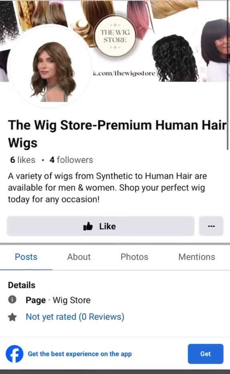 Cover image for The Wig Store-Premium Human Hair Wigs
