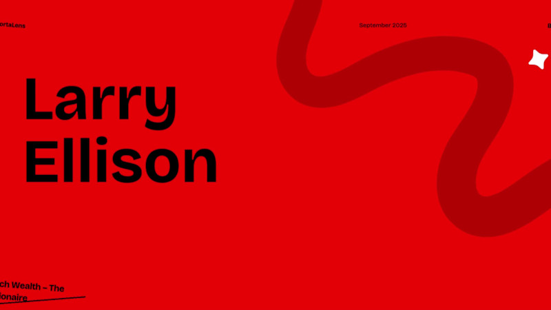 Cover image for Small Presentation on Larry Ellison, briefly becoming world'...