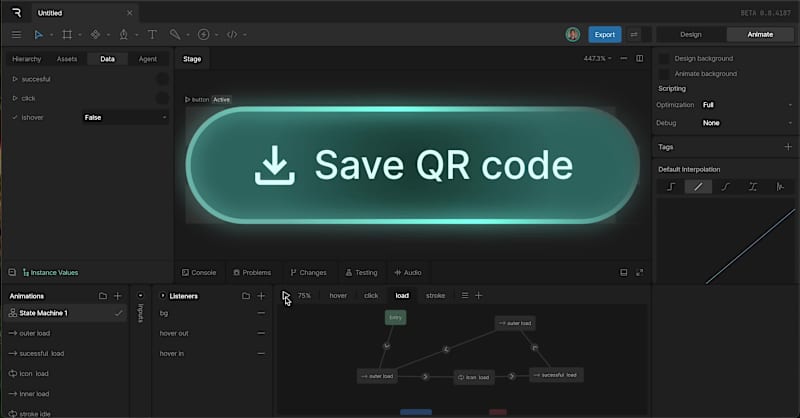 Cover image for Smooth Button Micro-interaction @Rive 
Quick