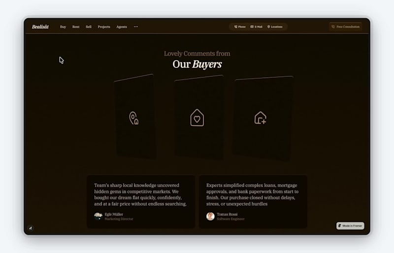 Cover image for 3D Card Interactive Animation made