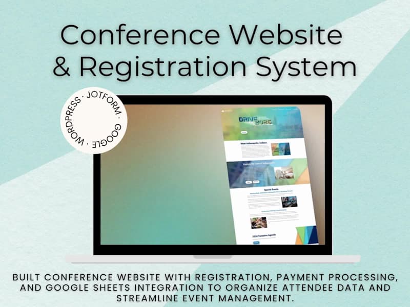 Cover image for Conference Website & Registration System