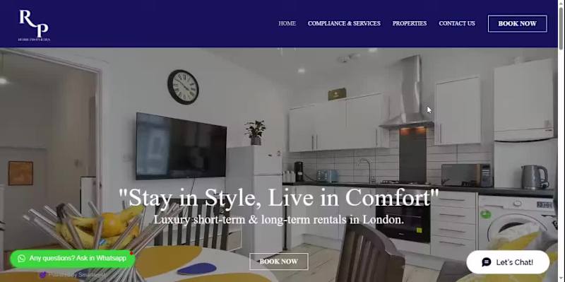 Cover image for Rebby Properties Website Design