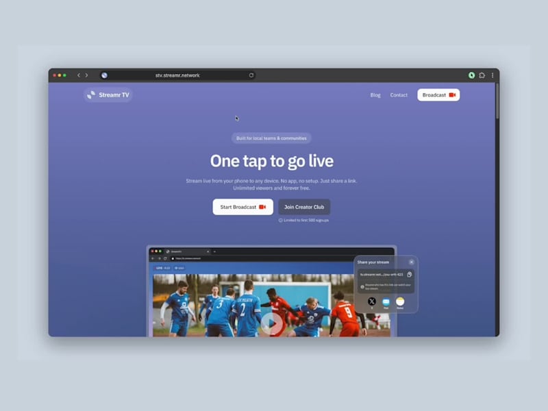 Cover image for Streamr Landing Page – Design & Development