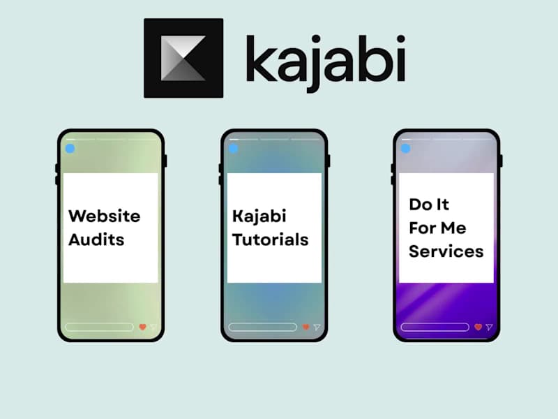 Cover image for Kajabi Services: Website Audit, Tutorials