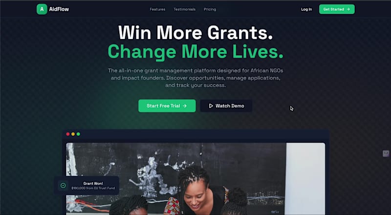 Cover image for What I Built: AidFlow is a grant management platform for Afr...