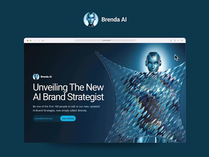 Cover image for Framer Hero Concept for Brenda AI