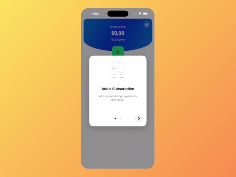 Cover image for My Subscribe iOS app