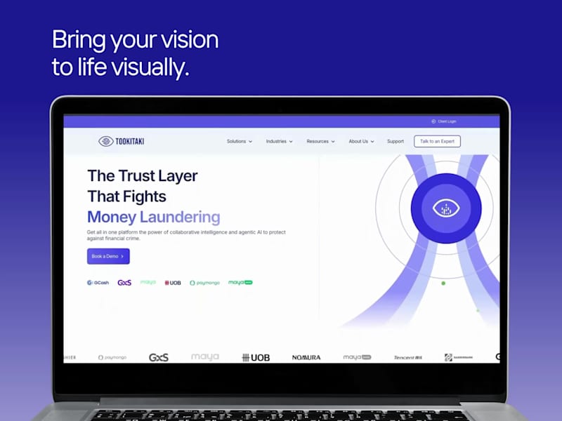 Cover image for Tookitaki Website Redesign