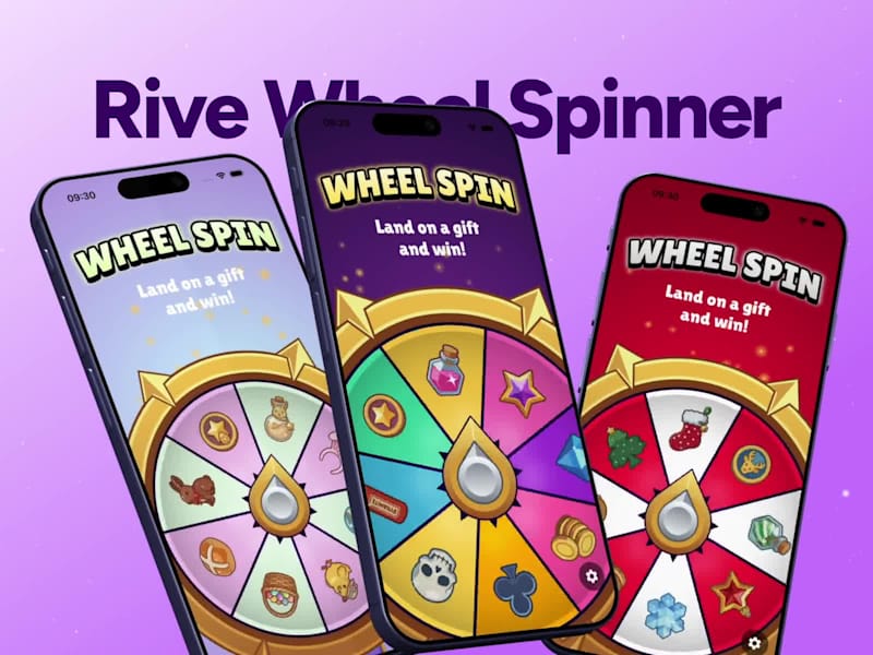 Cover image for Rive & Flutter Wheel Spinner Development
