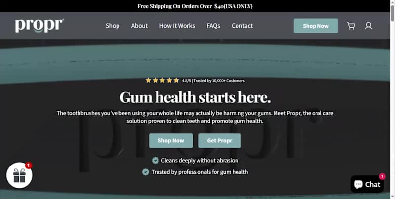 Cover image for Proper Dental Shopofy Website Build & Design