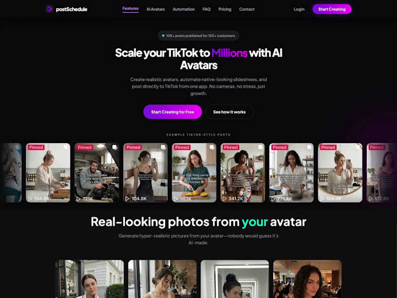 Cover image for PostSchedule.xyz : AI Avatars and Scheduling on Tiktok