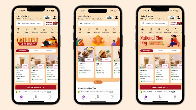 Cover image for In-App visuals for a cafe