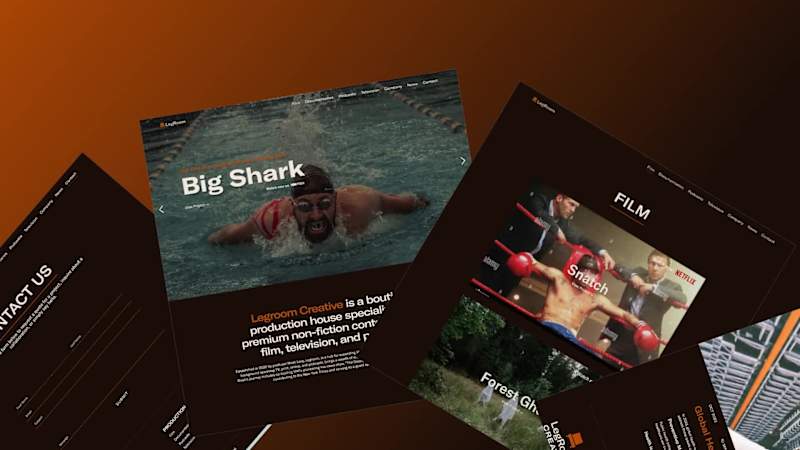 Cover image for Webflow marketing website for Film Production Startup