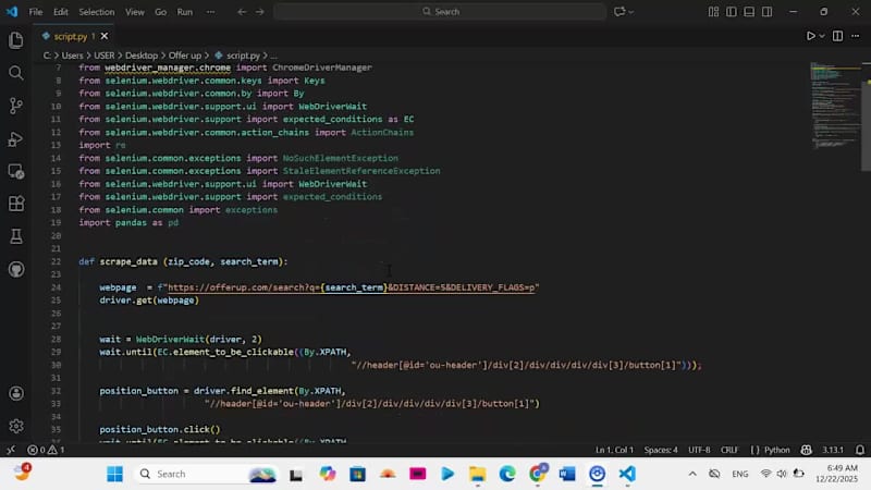 Cover image for Web scraping and Automation with selenium