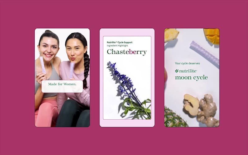 Cover image for Nutrilite Moon Cycle Social Campaign | Video Edits