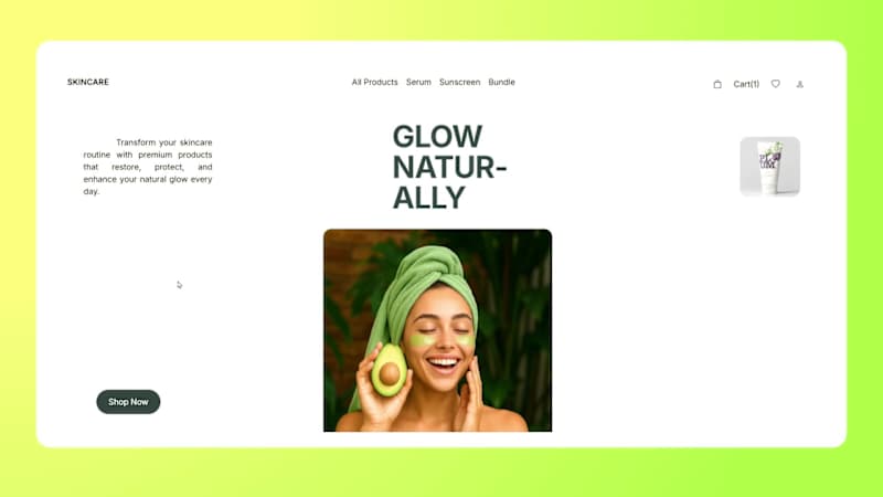 Cover image for Skincare Landing Website
This project is