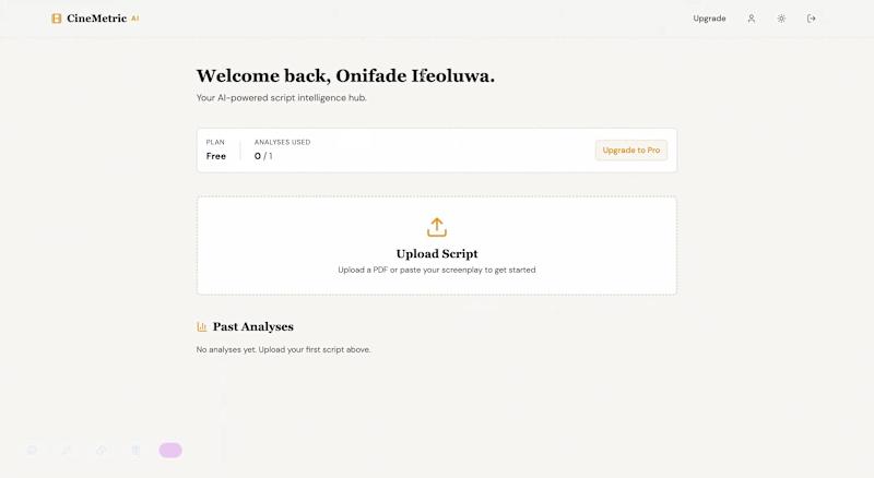 Cover image for CineMetric AI: Film Industry Analytics Platform