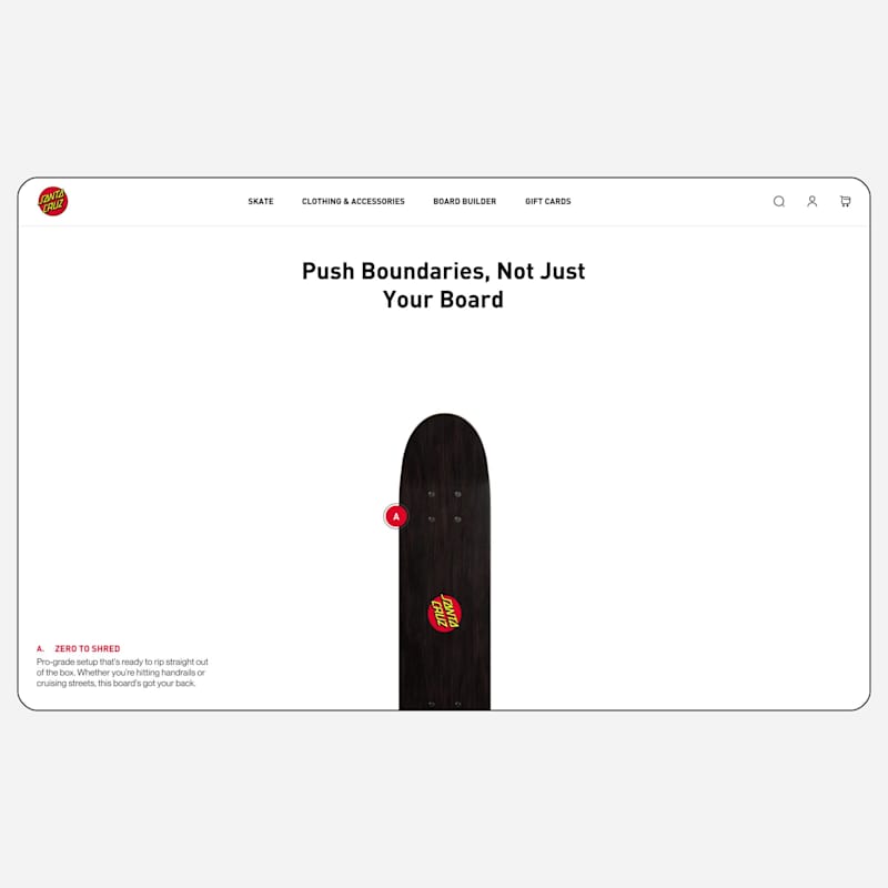 Cover image for A fun project for Santa Cruz e-commerce website, showcasing ...