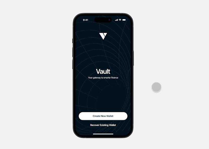 Cover image for Vault Crypto Wallet Onboarding prototype