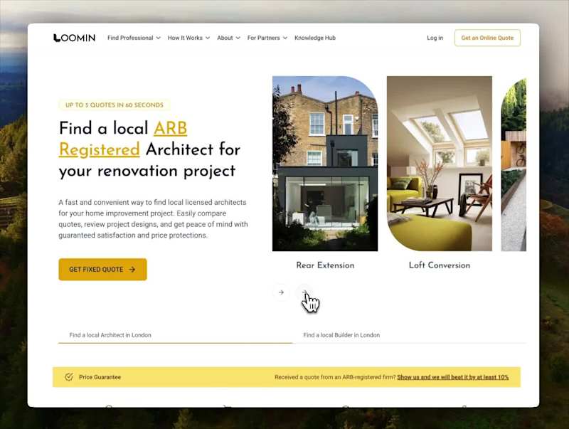 Cover image for Loomin Website Redesign
