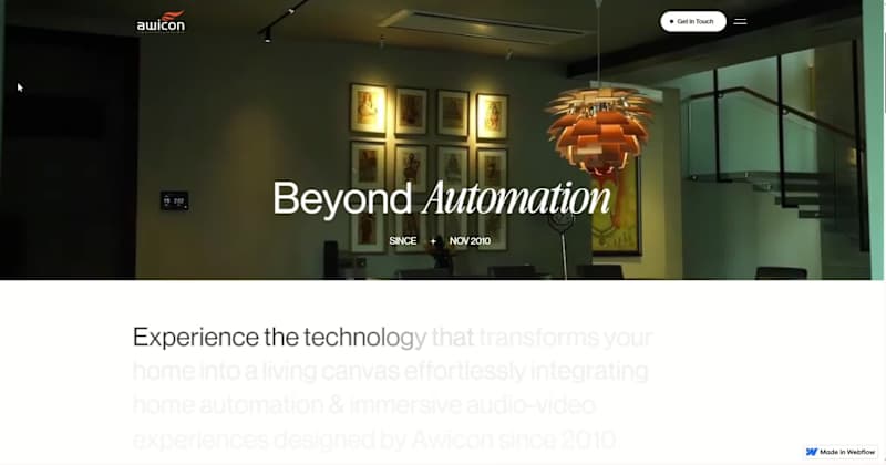 Cover image for Early Webflow build for a