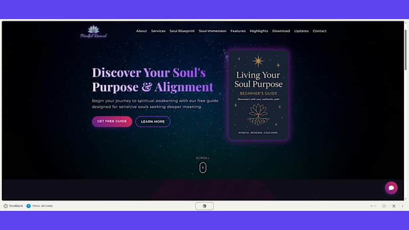 Cover image for Mindful Renewal: Awaken the Soul Blueprint Within You