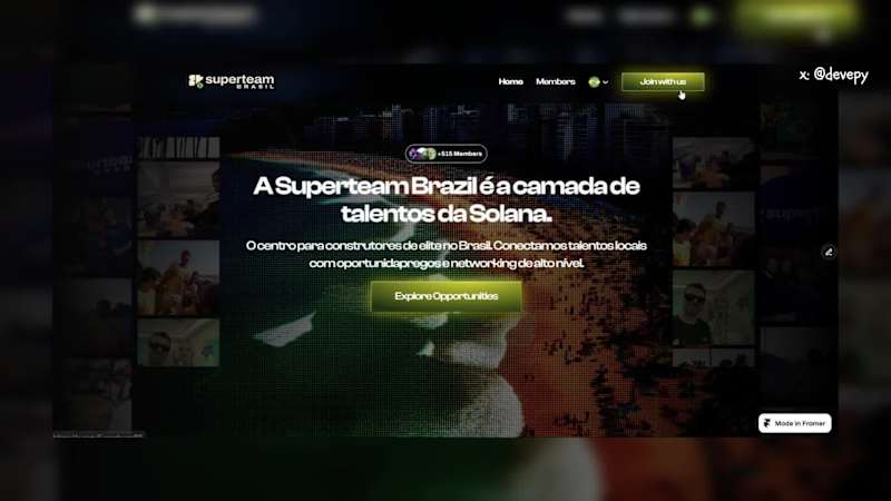 Cover image for Superteam Brazil Landing Page Design