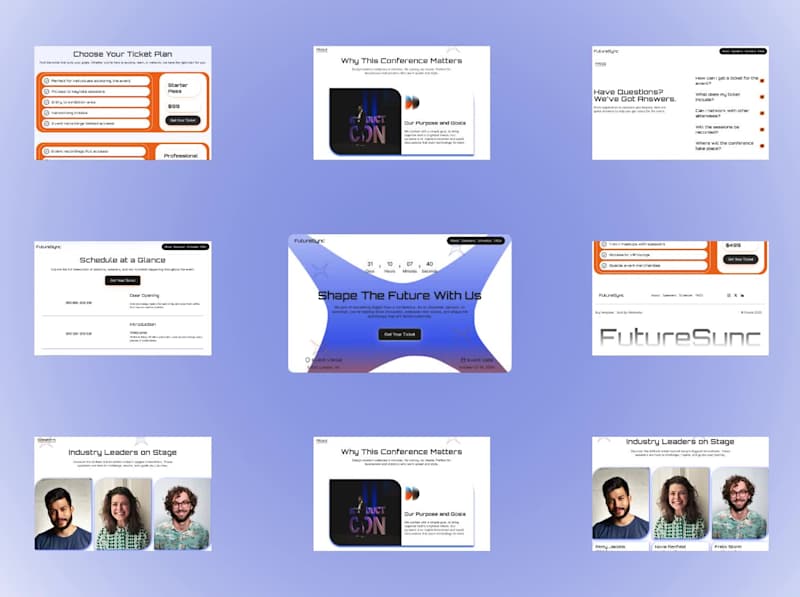 Cover image for FutureSync | Tech conference | Framer Template 